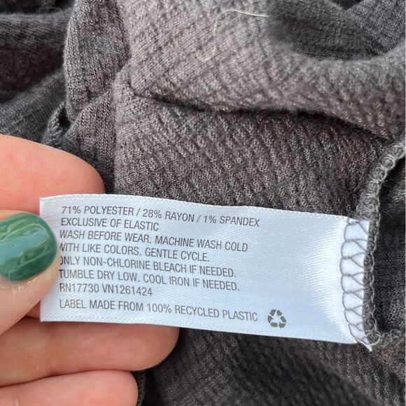 🌴 Art Class Girls Off-the-Shoulder Smocked Ruffle Romper XXL(18/20) Dark Grey - Picture 8 of 11